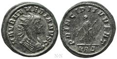 Roman Imperial Coins NUMERIAN (Caesar, 282-283). Antoninianus. Rome. Obv: M AVR NVMERIANVS C. Radiate, draped and cuirassed bust right. Rev: PRINCIPI IVVENT / KAΔ. Numerian standing left, holding bato