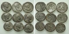 Group Lots 9 Roman Provincial Tetradrachms. Obv: . Rev: . . Condition: See picture. Weight: g. Diameter: mm.
