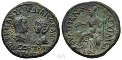 Roman Provincial Coins THRACE. Anchialus. Gordian III, with Tranquillina (238-244). Ae. Obv: ΑVΤ Κ Μ ΑΝΤ ΓΟΡΔΙΑΝΟϹ ΑVΓ ϹEΒ ΤΡΑΝΚVΛΛΙΝΑ. Busts of Gordian, laureate, draped and cuirassed, and Tranquilli