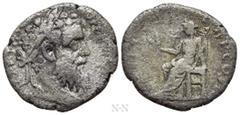 Roman Imperial Coins PERTINAX (193). Denarius. Rome. Obv: IMP CAES P HELV PERTIN AVG. Laureate head right. Rev: OPI DIVIN TR P COS II. Ops seated left on throne, holding grain ears. RIC 8a. Condition: