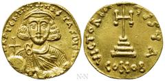 Byzantine Coins ANASTASIUS II ARTEMIUS (713-715). GOLD Solidus. Constantinople. Obv: D N ARTЄMIЧS ANASTASIЧS MЧL. Crowned and draped facing bust, holding globus cruciger and akakia. Rev: VICTORIA AVςЧ