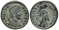 Roman Imperial Coins HELENA (Augusta, 324-328/30). Follis. Ticinum. Obv: FL HELENA AVGVSTA. Diademed and draped bust right. Rev: SECVRITAS REIPVBLICE / TT. Securitas standing left, holding branch. RIC