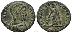 Roman Imperial Coins HELENA (Augusta, 324-328/30). Follis. Siscia. Obv: FL HELENA AVGVSTA. Diademed and mantled bust right. Rev: SECVRITAS REIPVBLICE / •ΓSIS•. Securitas standing left, holding branch.