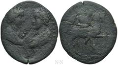 Roman Provincial Coins CARIA. Stratonicaea. Caracalla with Plautilla (198-217). Ae. Tiberius Claudius Dionysios, president of the college of the grammateis. Obv: AVT KAI M AVΡ AN KAIC ΘЄBN Є ΠΛAVTIΛAN