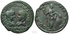 Roman Provincial Coins THRACE. Anchialus. Gordian III, with Tranquillina (238-244). Ae. Obv: ΑΥΤ Κ Μ ΑΝΤ ΓΟΡΔΙΑΝΟϹ ΑΥΓ ϹΕΒ ΤΡΑΝΚΥΛΛΙΝΑ. Laureate, draped and cuirassed bust of Gordian and draped bust o