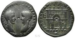 Roman Provincial Coins MOESIA INFERIOR. Marcianopolis. Macrinus, with Diadumenian (217-218). Pentassarion. Pontianus, legatus consularis. Obv: AVT K OΠEΛ CEVH MAKPΕINOC K M OΠEΛ ANTΩΝEINOC. Laureate h