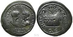 Roman Provincial Coins MOESIA INFERIOR. Tomis. Gordian III, with Tranquillina (238-244). Ae Tetrakaihemiassarion. Obv: ΑΥΤ Κ Μ ΑΝΤ ΓΟΡΔΙΑΝΟϹ ΑΥΓ ϹЄ ΤΡΑΝΚΥΛΛЄΙΝΑ. Draped busts of Gordian, laureate and 
