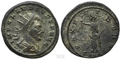 Roman Imperial Coins CLAUDIUS II GOTHICUS (268-270). Antoninianus. Cyzicus. Obv: IMP CLAVDIVS P F AVG. Radiate, draped and cuirassed bust right; three pellets below. Rev: PAX AETERNA / SPQR. Pax stand