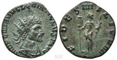 Roman Imperial Coins QUINTILLUS (270). Antoninianus. Rome. Obv: IMP C M AVR CL QVINTILLVS AVG. Radiate, draped and cuirassed bust right. Rev: FIDES MILITVM / Є. Fides standing left, holding vexillum a