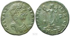 Roman Imperial Coins GALERIA VALERIA (Augusta, 293-311). Follis. Thessalonica. Obv: GAL VALERIA AVG. Laureate and mantled bust right, wearing stephane. Rev: VENERI VICTRICI / (star) - S / •SM•TS•. Ven