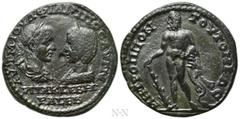 Roman Provincial Coins MOESIA INFERIOR. Tomis. Philip I 'the Arab' with Otacilia Severa (244-249). Ae. Obv: AVT M IOVΛ ΦΙΛΙΠΠΟC AVΓ M WTAK CEBHPA CEB. Laureate, draped and cuirassed bust of Philip and