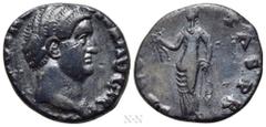 Roman Imperial Coins OTHO (69). Denarius. Rome. Obv: IMP (M) OTHO CAESAR AVG TR P. Bare head right. Rev: SECVRITAS PR. Securitas standing left, holding wreath and sceptre. RIC² 8 or 10. Condition: Ver