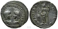 Roman Provincial Coins THRACE. Anchialus. Gordian III, with Tranquillina (238-244). Ae. Obv: ΑΥΤ Κ Μ ΑΝΤ ΓΟΡΔΙΑΝΟC ΑΥΓ CΕΒ ΤΡΑΝΚΥΛΛΙΝΑ. Draped busts of Gordian, laureate, draped and cuirassed, and Tra
