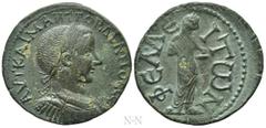 Roman Provincial Coins LYCIA. Phellus. Gordian III (238-244). Ae. Obv: ΑΥΤ ΚΑΙ Μ ΑΝΤ ΓΟΡΔΙΑΝΟϹ ϹЄΒ. Laureate, draped and cuirassed bust right. Rev: ΦЄΛΛЄΙΤωΝ. Veiled female deity (Aphrodite?) standing