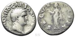 Roman Imperial Coins OTHO (69). Denarius. Rome. Obv: IMP M OTHO CAESAR AVG TR P. Bare head right. Rev: SECVRITAS PR. Securitas standing left, holding wreath and sceptre. RIC² 8. Condition: Fine. Weigh