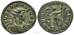 Roman Imperial Coins CARINUS (Caesar, 282-283). Antoninianus. Ticinum. Obv: M AVR CARINVS NOB C. Radiate, draped and cuirassed bust right. Rev: PRINC IVVENTVTI / VXXI. Prince standing left, holding sc