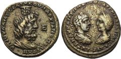 MOESIA INFERIOR. Marcianopolis. Elagabal (218-222). Ae. Obv: AVT K M AVP ANTΩNEINOC AVΓ IOVΛIA MAICA AVΓ. Laureate and cuirassed bust of Elagabal right, facing draped bust of Julia Maesa left. Rev: YΠ