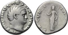 OTHO (69). Denarius. Rome. Obv: IMP M OTHO CAESAR AVG TR P. Bare head right. Rev: SECVRITAS P R. Securitas standing left, holding wreath and sceptre. RIC 8. Condition: Very fine. Weight: 3.3 g. Diamet