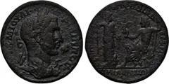 LYDIA. Tralleis. Philip I (244-249). Ae. Flavius Diadumenus, magistrate. Obv: AYT K M IOV?I ?I?I??OC. Laureate, draped and cuirassed bust right. Rev: E?I ?P T?N ?EPI ?? ?IA?OYMENON / TPA??IAN?N. Zeus 