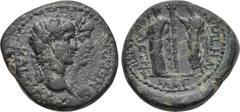 LYDIA. Magnesia ad Sipylum. Nero (54-68). Ae. Obv: KAICAPA NEPΩΝA. Laureate head of Nero and draped bust of Agrippina jugate right. Rev: MAΓΝΗΤΩΝ ΑΓΡΙΠΠΙΝΑ CEBACTH. Agrippina as Demeter standing left,