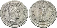 CARACALLA (197-217). Antoninianus. Contemporary Imitation. Obv: ANTONINVS PIVS AVG GERM. Radiate, draped and cuirassed bust right. Rev: IOVI STATORI. Jupiter standing left, holding sceptre and thunder