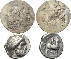 2 Tetradrachms. Obv: . Rev: . . Condition: See picture. Weight: g. Diameter: mm.