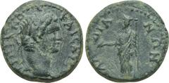 LYDIA. Daldis. Trajan (98-117). Ae. Obv: KAICAP CE TPAIANOC. Laureate head right. Rev: ΔAΛΔIANΩN. Zeus standing left with eagle and sceptre. BMC 9; SNG München 101. Condition: Very fine. Weight: 3.58 