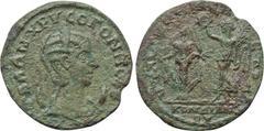 LYDIA. Hypaepa. Salonina (Augusta, 253-268). Ae. Condianus, strategos . Obv: CAΛΩΝ ΧΡVCOΓONH CЄB. Draped bust right, wearing stephane and set upon crescent. Rev: VΠAIΠHNΩN ЄΠI CTΡA / KONΔIANOV. Facing