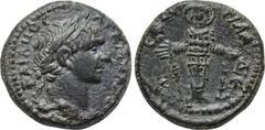LYDIA. Philadelphia. Trajan (98-117). Ae. Obv: TPAIANOC AV KAICAP. Laureate head right. Rev: ΦIΛAΔЄΛΦЄΩN. Facing statue of Artemis Ephesia. RPC III 2381. Condition: Good very fine. Weight: 4.32 g. Dia