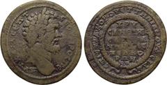 LYDIA. Sardeis. Septimius Severus (193-211). Ae. Cor. Vettenianos, magistrate. Obv: AYT KAI Λ CEΠT CEOVHPOC ΠE. Laureate head right. Rev: ΕΠΙ CTPA KOP OVETTHNIANOV ACIA Δ. XPV / CANΘINA / CARΔIA / NΩN