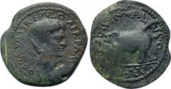 BYZACIUM. Hadrumentum. Africanus Fabius Maximus (Proconsul, 6-5 BC). C. Livineius Gallus, quaestor propraetore. Struck under Augustus, 27 BC-14 AD. Obv: AFR FA (MA)X COS PROCOS VII EPVLO. Bare head ri