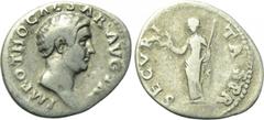 OTHO (69). Denarius. Rome. Obv: IMP OTHO CAESAR AVG TR P. Bare head right. Rev: SECVRITAS PR. Securitas standing left, holding wreath and sceptre. RIC² 10. Condition: Very fine. Weight: 3.24 g. Diamet