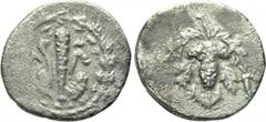LYDIA. Tralles. Cistophoric Drachm (Circa 166-67 BC). Obv: Lion skin draped over club; all within ivy wreath. Rev: Grape leaf over wreath; TPAΛ to left. Control: Cornucopia to right. SNG von Aulock 32