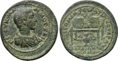 LYDIA. Sardis. Maximus (Caesar, 235/6-238). Ae. Sep. Menestratianos, archon. Obv: Γ I OVH MAΞIMOC KAI. Bareheaded, draped and cuirassed bust right. Rev: ЄΠI CЄΠ MЄNЄCTPATIANOV AP A CAPΔIANΩN B NЄΩKOPΩ