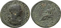 LYDIA. Gordus-Julia. Gallienus (253-268). Ae.Aur. Ail. Phoibos Hippikos, archon. Obv: AV K ΠO Λ ΓAΛΛIHNOC. Laureate, draped and cuirassed bust right. Rev: ЄΠ AVP AIΛ ΦOIBOV IΠΠIKOV APX IOV / ΓΟΡΔΗΝΩΝ.