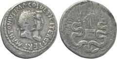 Roman Provincial Coins IONIA. Ephesus. Mark Antony with Octavia. Cistophorus (Circa 39 BC). Obv: M ANTONIVS IMP COS DESIG ITER ET TERT. Jugate heads of Mark Antony, laureate, and Octavia, draped, righ