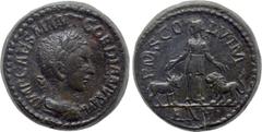 Roman Provincial Coins MOESIA SUPERIOR. Viminacium. Gordian III (238-244). Ae Medallion. Dated CY 2 (240/1). Obv: IMP CAES M ANT GORDIANVS AVG. Laureate, draped and cuirassed bust right. Rev: P M S CO