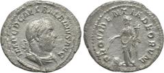 Roman Imperial Coins BALBINUS (238). Denarius. Rome. Obv: IMP C D CAE L BALBINVS AVG. Laureate, draped and cuirassed bust right. Rev: PROVIDENTIA DEORVM. Providentia standing left, holding cornucopia 