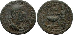 Roman Provincial Coins CILICIA. Anazarbus. Valerian I (253-260). Ae. Dated CY 272 (253/4). Obv: AVT K Π ΛIK OVAΛЄPIANOC CЄ. Laureate, draped and cuirassed bust right. Rev: ANAZAPB MHTPOΠO ЄT BOC / A M