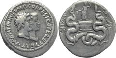 Roman Provincial Coins IONIA. Ephesus. Mark Antony with Octavia. Cistophorus (Circa 39 BC). Obv: M ANTONIVS IMP COS DESIG ITER ET TERT. Jugate heads of Mark Antony, laureate, and Octavia, draped, righ