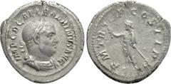 Roman Imperial Coins BALBINUS (238). Denarius. Rome. Obv: IMP C D CAEL BALBINVS AVG. Laureate, draped and cuirassed bust right. Rev: P M TR P COS II P P. Balbinus standing left, holding olive branch a