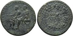 Roman Provincial Coins LYDIA. Sardis. Germanicus and Drusus (Died 19 and 23, respectively). Ae. Alexander of Sardis, son of Kleon, high priest of the Koinon of Asia. Obv: ΔΡΟΥΣΟΣ ΚΑΙ ΓΕΡΜΑΝΙΚΟΣ ΚΑΙΣΑΡ