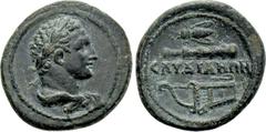 Roman Provincial Coins LYDIA. Sardis. Pseudo-autonomous. Time of Trajan to Hadrian (98-138). Ae. Obv: Laureate bust of Herakles right, draped in lion skin. Rev: СΑΡΔΙΑΝΩΝ. Bee left above club right; b