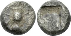 Greek Coins IONIA. Ephesos. Hemiobol (Circa 5th century BC). Obv: Bee. Rev: Incuse square punch. Rosen 572; Numismatik Naumann 53, lot 237; CNG E-80, lot 25. Condition: Near very fine. Weight: 0.24 g.