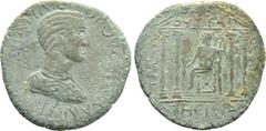 Cilician Coins (Dr. P. Vogl Collection) CILICIA. Selinus-Trajanopolis. Herennia Etruscilla (Augusta, 249-251). Ae. Obv: ЄΡЄΝΝΙΑΝ ΑΙϹΘΡΟVϹΚΙΛΛΑΝ (sic) ϹЄΒ. Draped bust right, wearing stephane. Rev: ΤΡΑ