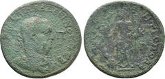Cilician Coins (Dr. P. Vogl Collection) CILICIA. Tarsus. Balbinus (238). Ae. Obv: AVT KЄC KAIΛ BAΛBЄINOC CЄB / Π - Π. Laureate, draped and cuirassed bust right. Rev: TAPCOV MHTPOΠOΛЄ / A M K - Γ B. Ty