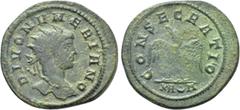 Roman Imperial Coins DIVUS NUMERIAN (Died 284). Antoninianus. Rome. Struck under Carinus. Obv: DIVO NVMERIANO. Radiate bust right. Rev: CONSECRATIO / KA (crescent) A. Eagle standing facing, head uptur