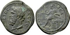 Roman Provincial Coins LYDIA. Sardis. Pseudo-autonomous. Time of Trajan to Hadrian (98-138). Ae. Obv: ΖЄVС ΛVΔΙΟС. Head of Zeus left, wearing taenia. Rev: ΘЄΑ ΡΩΜΗ. Roma, holding Nike and sword-in-she