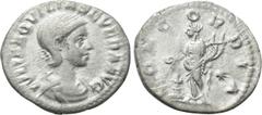 Roman Imperial Coins AQUILIA SEVERA (Augusta, 220-221 & 221-222). Denarius. Rome. Obv: IVLIA AQVILIA SEVERA AVG. Draped bust right. Rev: CONCORDIA. Concordia standing left, holding double cornucopia a