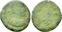 Roman Imperial Coins AVITUS (455-456). Nummus. Rome. Obv: Diademed, draped and cuirassed bust right. Rev: Uncertain. Cf. RIC 2411-3. Condition: Fine. Weight: 1.1 g. Diameter: 11 mm.